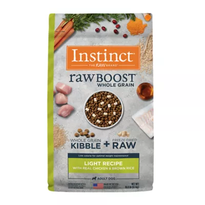 Product Instinct® RawBoost Whole Grain Kibble + Freeze-Dried Raw Light Recipe All Life Stages Dry Dog Food