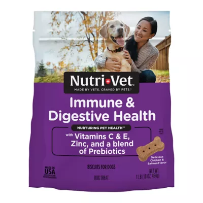 Product NutriVet® Immune & Digestive Health Biscuits Dog Treats - Chicken & Salmon, 16oz