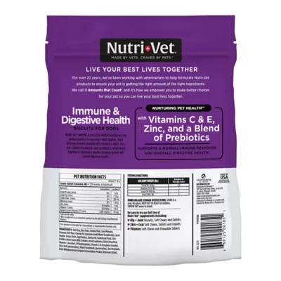 Product NutriVet® Immune & Digestive Health Biscuits Dog Treats - Chicken & Salmon, 16oz