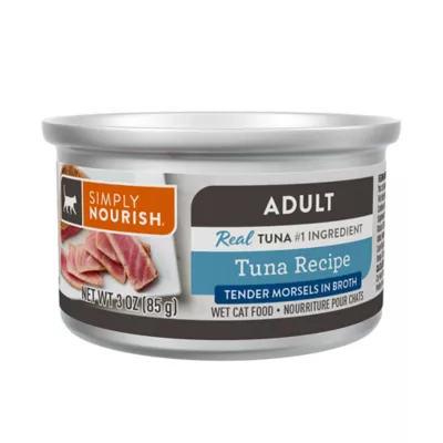 Product Simply Nourish Adult Wet Cat Food - Tender Moursels in Broth, 3 Oz