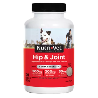 Product NutriVet® Hip & Joint Extra Strength Chewable Tablets for Dogs - Liver, 120 Count