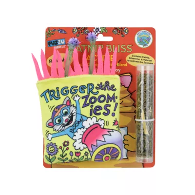 Product Multipet® Catnip Bliss Refillable Pillow Crinkle Cat Toy