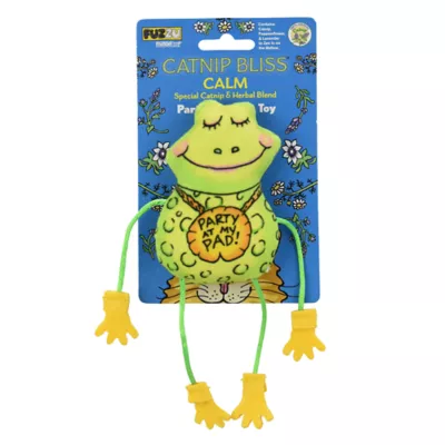 Product Multipet® Catnip Bliss Party Pad Frog Cat Toy
