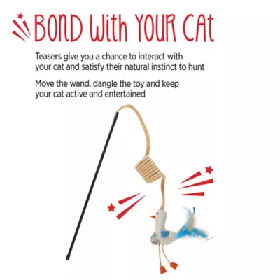 Product Whisker City® Natural Bird Teaser Toy Attachment