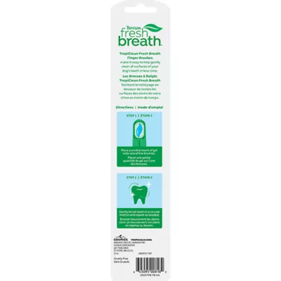 Product TropiClean Fresh Breath - Finger Brushes for Pets, 2 pack