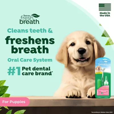 Product TropiClean Fresh Breath - Plaque and Tartar Control Kit for Puppies
