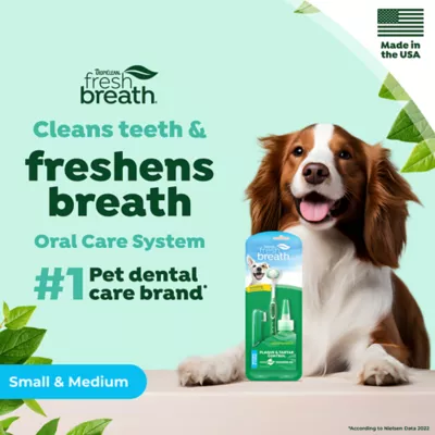 Product TropiClean Fresh Breath - Plaque & Tartar Control Kit for Small & Medium Dogs