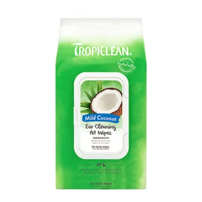 Product TropiClean Dog & Cat Ear Wipes