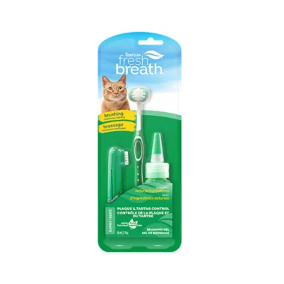 Product TropiClean Fresh Breath Plaque & Tartar Control Oral Care Kit for Cats
