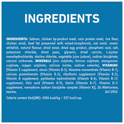 Product Purina ONE +Plus High Protein Dry Cat Food - Salmon & Ocean Whitefish Formula