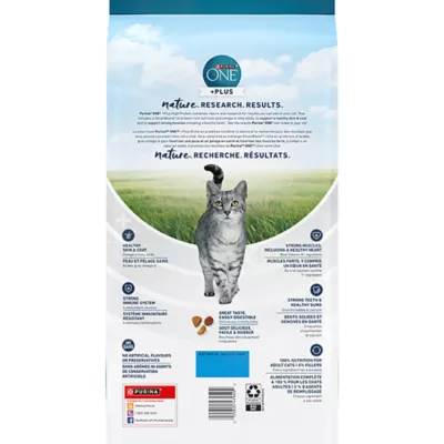 Product Purina ONE +Plus High Protein Dry Cat Food - Salmon & Ocean Whitefish Formula