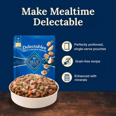 Product Blue Buffalo Delectables Cuts in Gravy Adult Dog Food Topper - Chicken, 3 0z