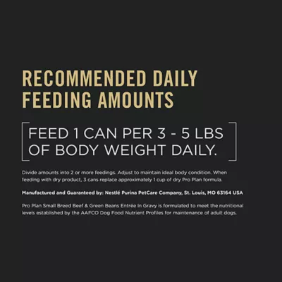 Product Purina Pro Plan Specialized Small Breed Wet Dog Food - Beef & Green Beans Entrée, 156 g