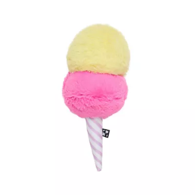Product Hotel Doggy Birthday Cotton Candy Plush Dog Toy
