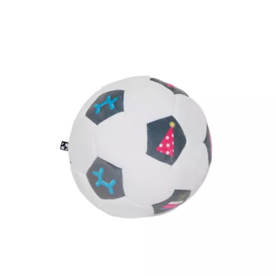 Product Hotel Doggy Birthday Soft Plush Soccer Ball Dog Toy