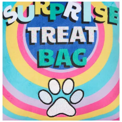 Product Hotel Doggy Birthday Surprise Bag Plush Dog Toy