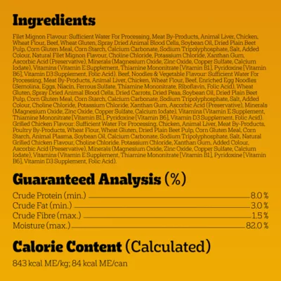 Product Pedigree Adult Wet Dog Food Choice Cuts in Gravy - Variety Pack, 18 Count