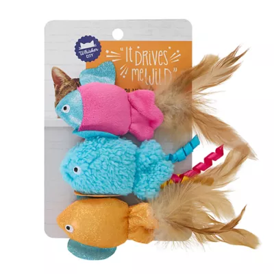Product Whisker City® Fish Cat Toys, 3 Count