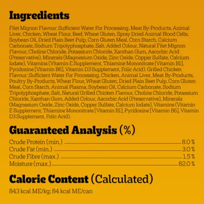 Product Pedigree Adult Wet Dog Food - Filet Mignon and Chicken Variety Pack 8 Count