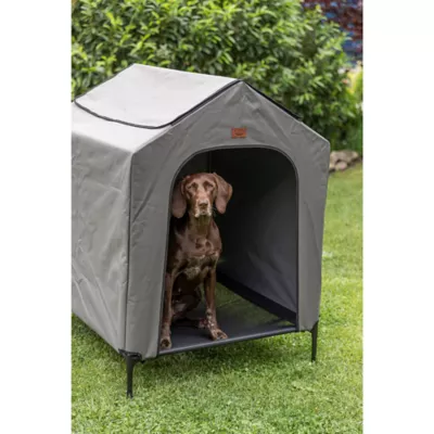 Product TRIXIE 2-in-1 Elevated Portable Dog House/Cot & Tent for Dogs