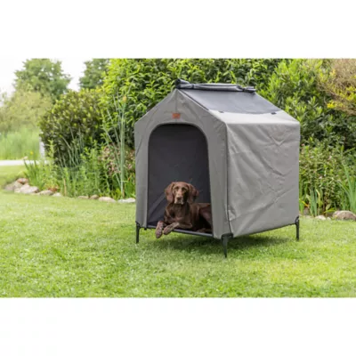 Product TRIXIE 2-in-1 Elevated Portable Dog House/Cot & Tent for Dogs
