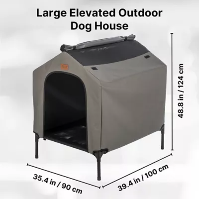 Product TRIXIE 2-in-1 Elevated Portable Dog House/Cot & Tent for Dogs