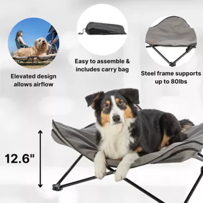Product TRIXIE Elevated Camping Cot, Folding Dog Bed, Raised Travel Lounger for Dogs