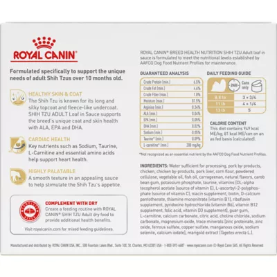 Product Royal Canin Breed Health Nutrition Shih Tzu Adult Wet Dog Food - 3 oz (6 Count)