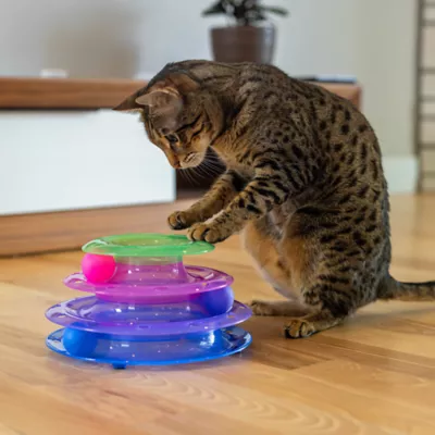 Product Catstages Tower of Tracks Interactive 3-Tier Track Cat Toy