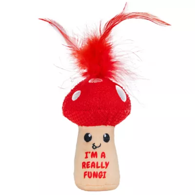 Product Catstages A Really Fungi Mushroom Kicker Catnip Stuffed Dental Cat Toy