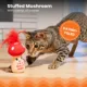 Product Catstages A Really Fungi Mushroom Kicker Catnip Stuffed Dental Cat Toy