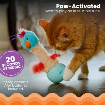 Product Catstages Dancing Ostrich Electronic Cat Toy