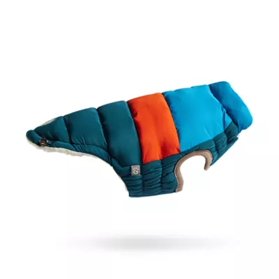 Product GF PET Elasto-Fit Color Block Puffer - Dark Teal