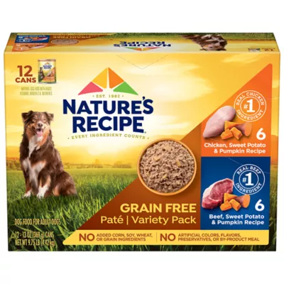 Product Nature's Recipe Grain Free Wet Dog Food Variety Pack 12 Count 13 OZ