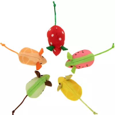 Product SmartyKat Skitter Slices Catnip Mice Cat Toys