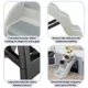Product TRIXIE 4-Step Pet Stairs, Lightweight and Collapsible Steps Ideal for Dogs & Cats, Gray