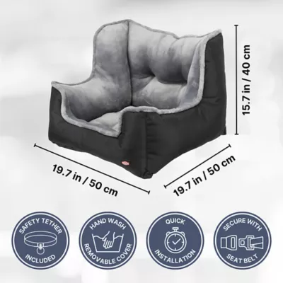 Product TRIXIE Convertible Deluxe Pet Car Seat, Dog Booster Seat, Travel Pet Bed for Small Dogs & Cats