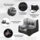 Product TRIXIE Convertible Deluxe Pet Car Seat, Dog Booster Seat, Travel Pet Bed for Small Dogs & Cats