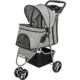 Product TRIXIE Pet Stroller for Small Dogs & Cats Portable Lightweight Travel Stroller, Gray