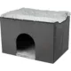 Product TRIXIE Harvey Velvety Indoor Condo, Foldable Hideaway, for Cats and Small Dogs, Gray