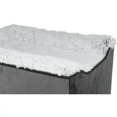 Product TRIXIE Harvey Velvety Indoor Condo, Foldable Hideaway, for Cats and Small Dogs, Gray