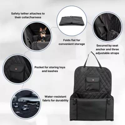Product TRIXIE Pet Lite Car Seat, Dog Booster Seat, Travel Pet Bed, Ideal for Small Dogs and Cats