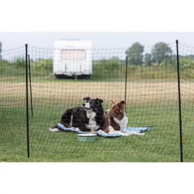 Product TRIXIE Portable Pet Fence, Mesh Dog Playpen, Outdoor Camping Fence, Easy to Transport