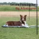Product TRIXIE Portable Pet Fence, Mesh Dog Playpen, Outdoor Camping Fence, Easy to Transport
