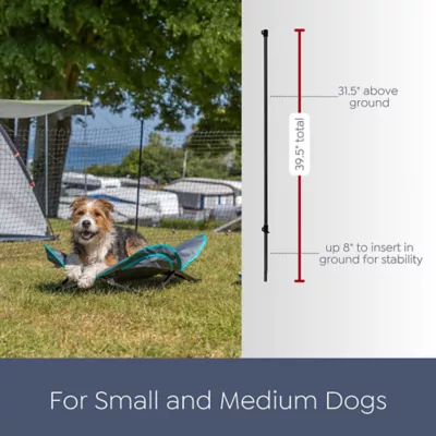 Product TRIXIE Portable Pet Fence, Mesh Dog Playpen, Outdoor Camping Fence, Easy to Transport