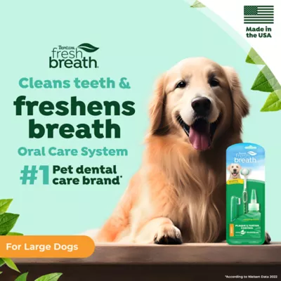 Product TropiClean Fresh Breath - Plaque & Tartar Control Kit for Large Dogs