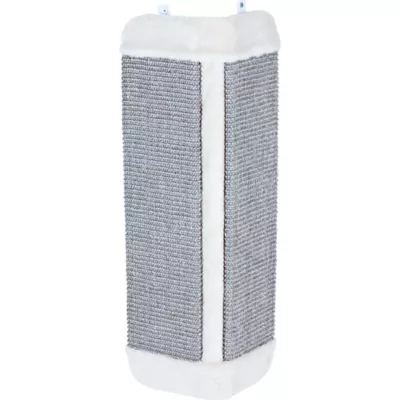 Product TRIXIE Wall Mount Sisal Scratching Board for Corners, Vertical Cat Scratcher, Gray
