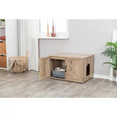 Product TRIXIE XL Farmhouse Litter Box Enclosure, Hidden Litter Box Cabinet or End Table