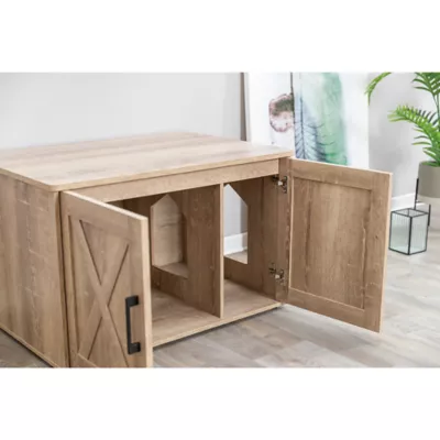 Product TRIXIE XL Farmhouse Litter Box Enclosure, Hidden Litter Box Cabinet or End Table