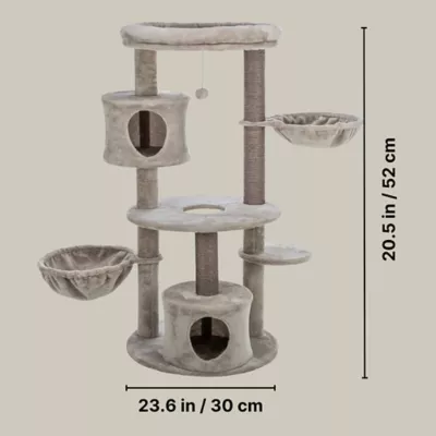 Product TRIXIE Anna Jute 50" Cat Tree Scratching Posts Condos Hammocks Perches Cat Toy, Beige